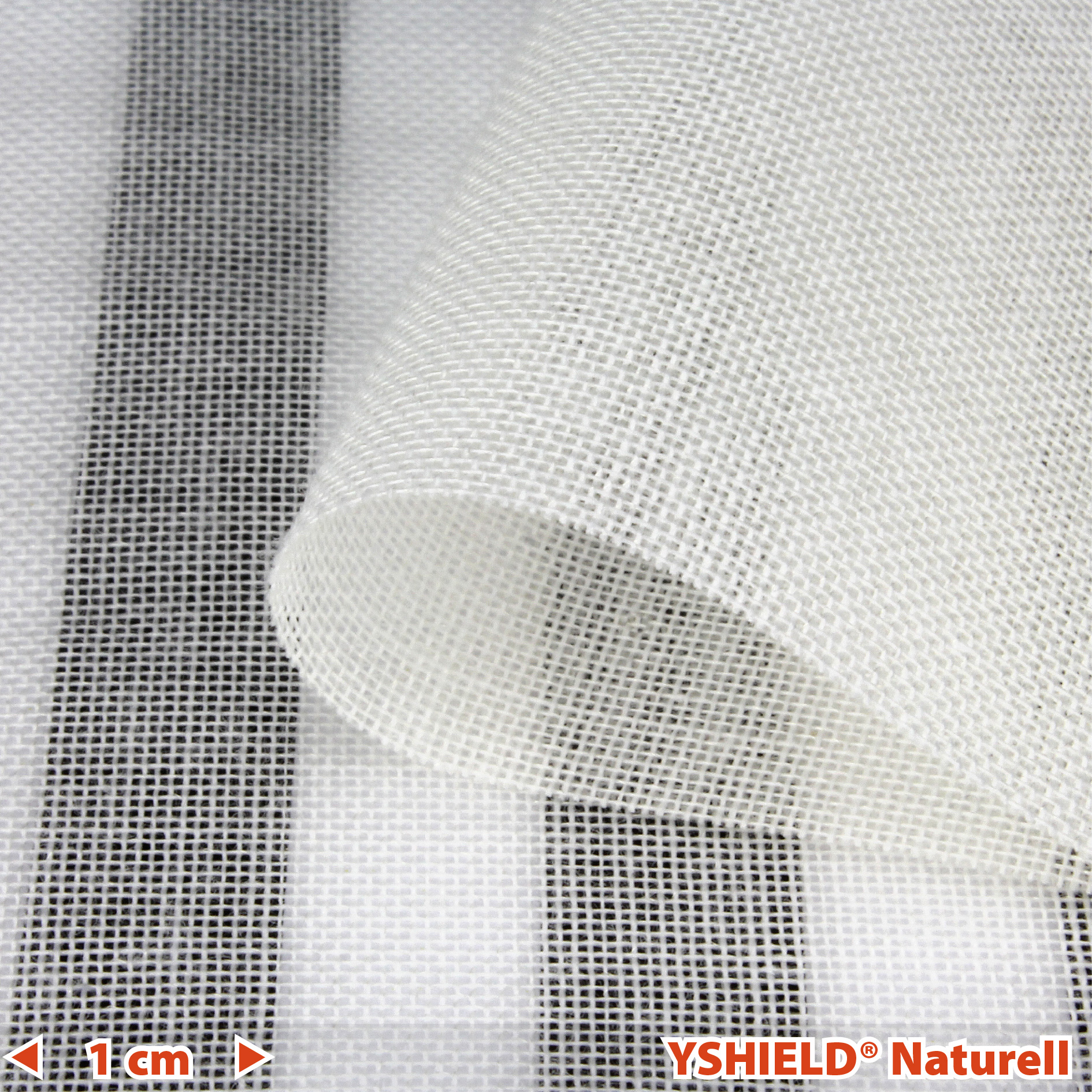Tieniaca textília Swiss Shield NATURELL šírka 250 cm
